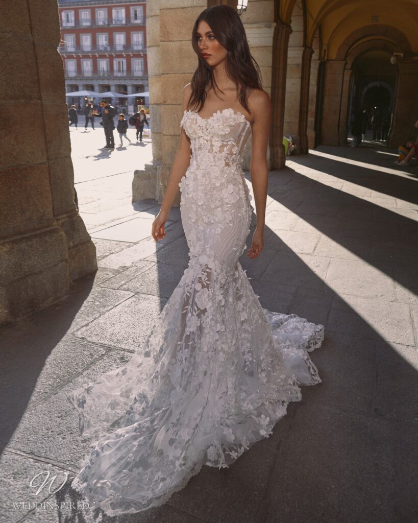 galia lahav 2024 wedding dress carrie lace mermaid strapless