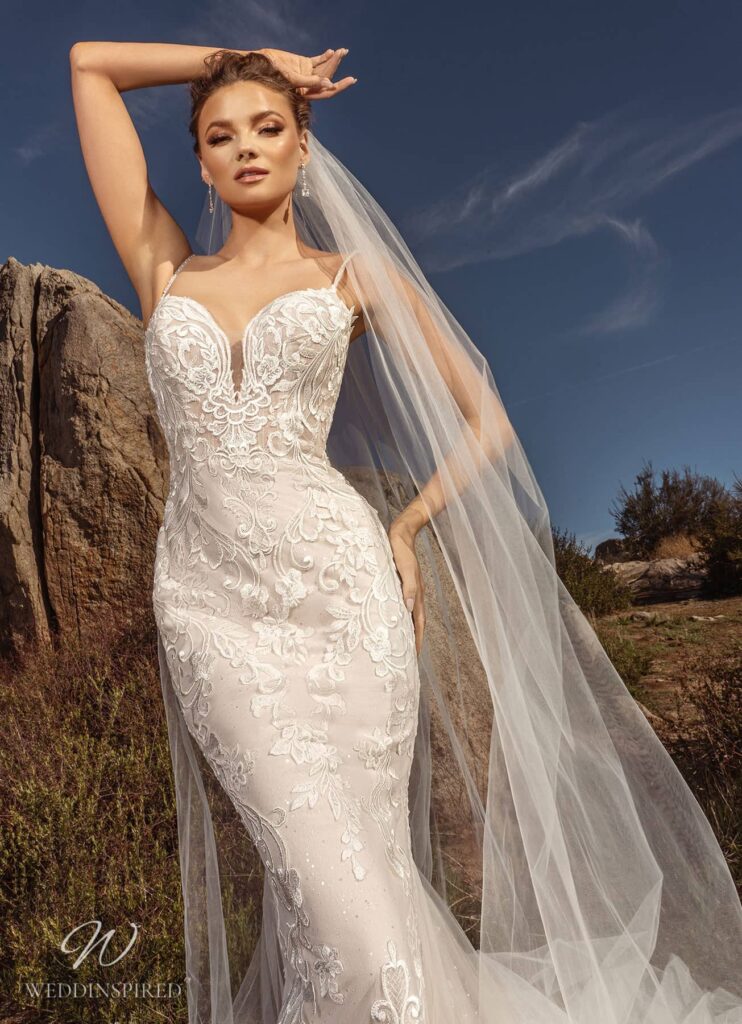 ivoire by kitty chen 2022 wedding dress lace tulle mermaid