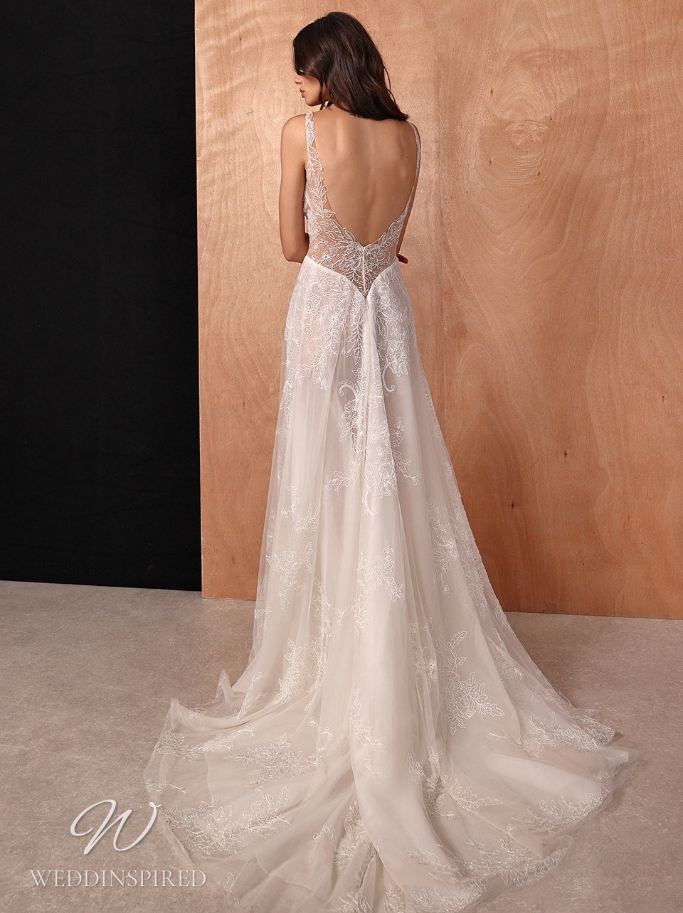 galia lahav 2022 lace A-line wedding dress backless