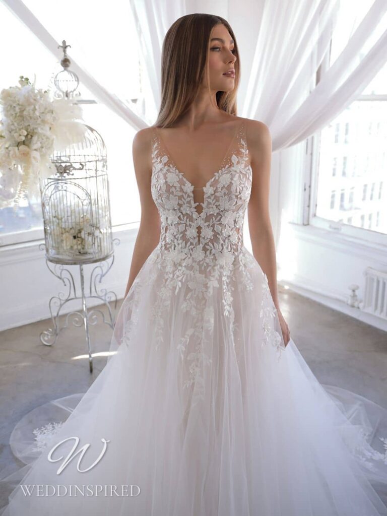 enzoani wedding dress 2022 olani lace tulle a-line