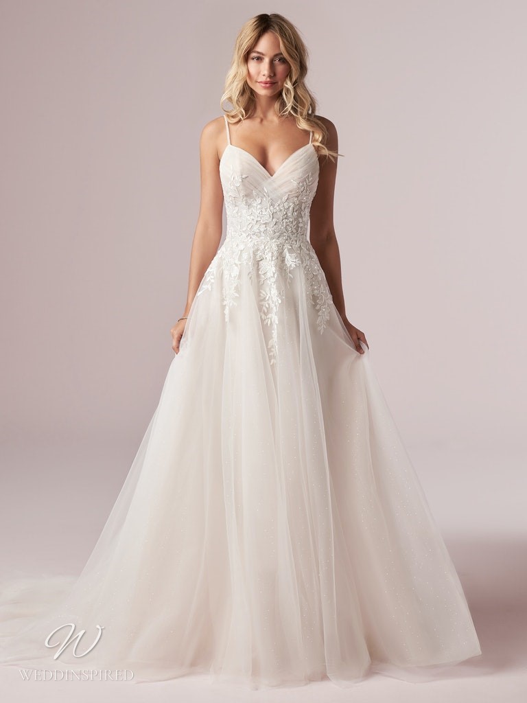 rebecca ingram wedding dress 2020 mila tulle lace a-line