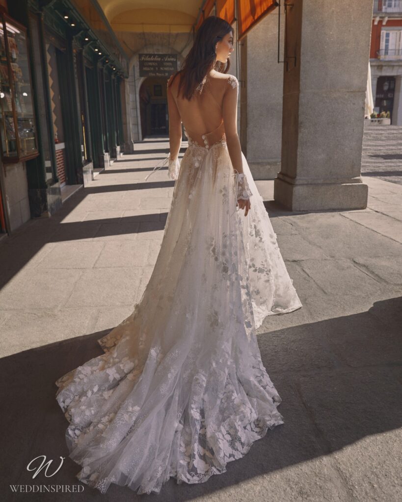 galia lahav 2024 wedding dress reese lace tulle a-line backless