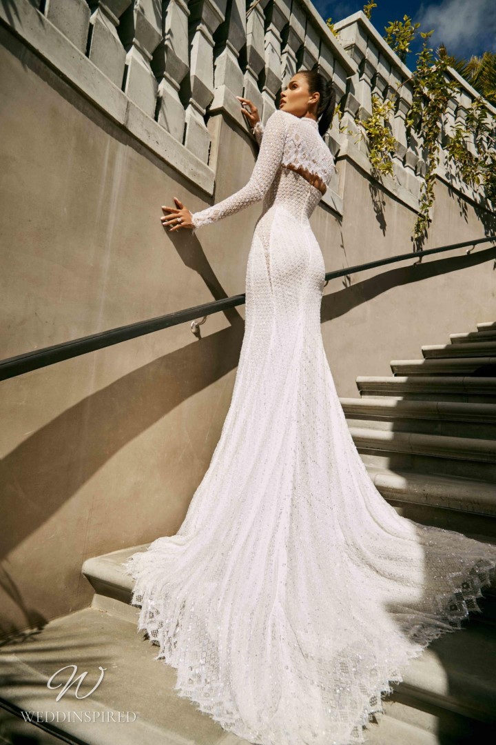 galia lahav 2023 rise wedding dress tokyo lace mermaid long sleeves