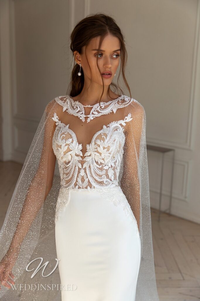 wona concept wedding dress 2021 lace silk satin mermaid strapless