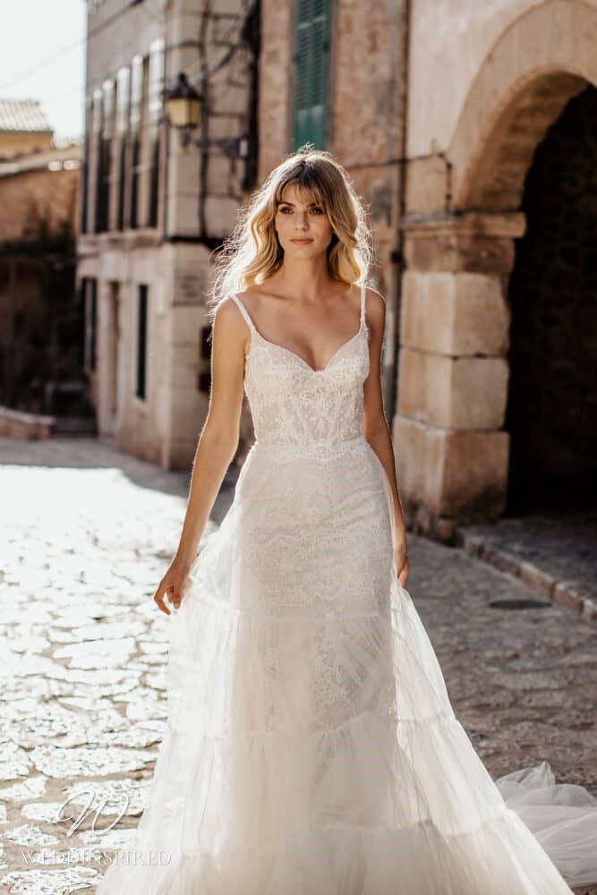 milla nova 2022 wedding dress fresia tulle lace a-line