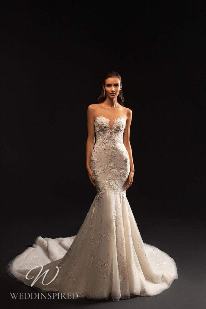 wona concept wedding dress geneva lace mermaid strapless