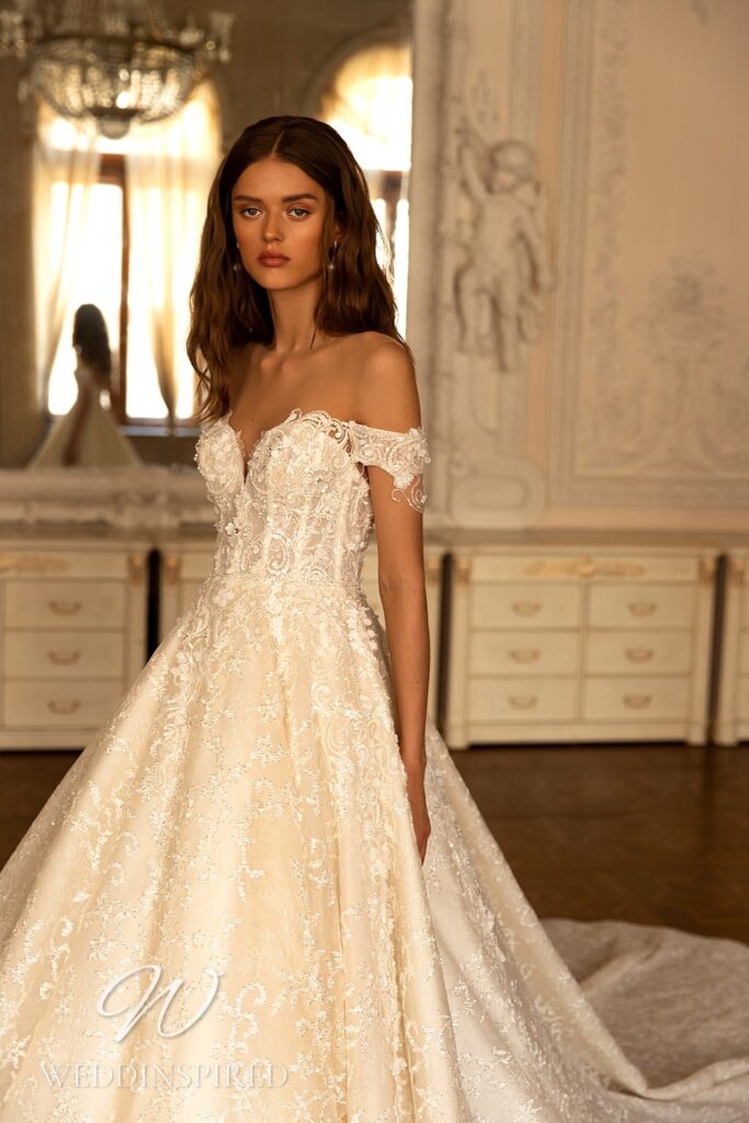 wona concept wedding dress 2021 lace a-line off the shoulder princess