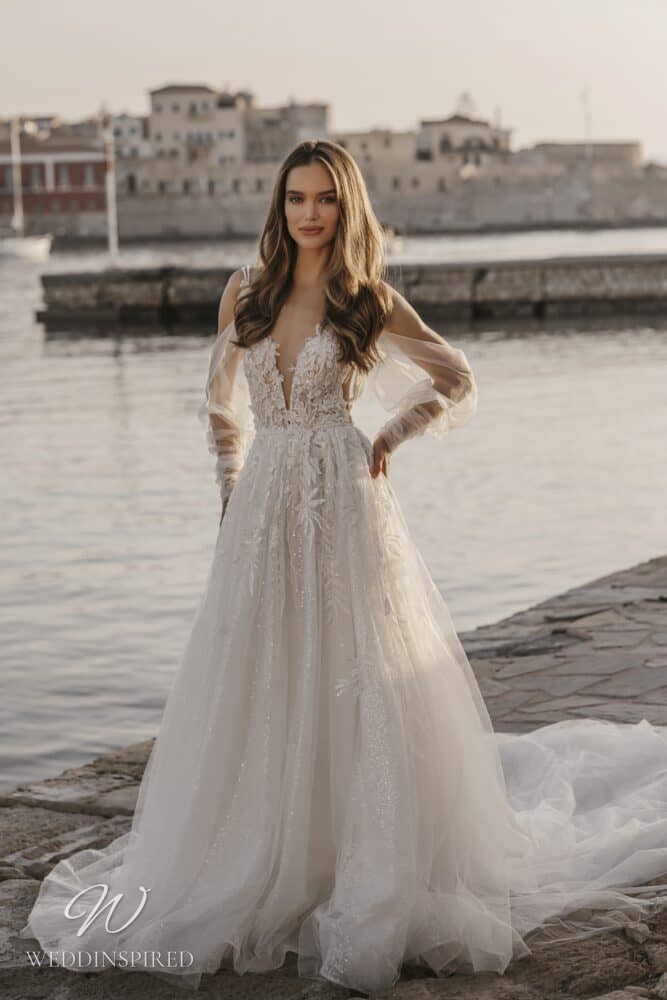 milla nova 2022 wedding dress hermione lace tulle a-line