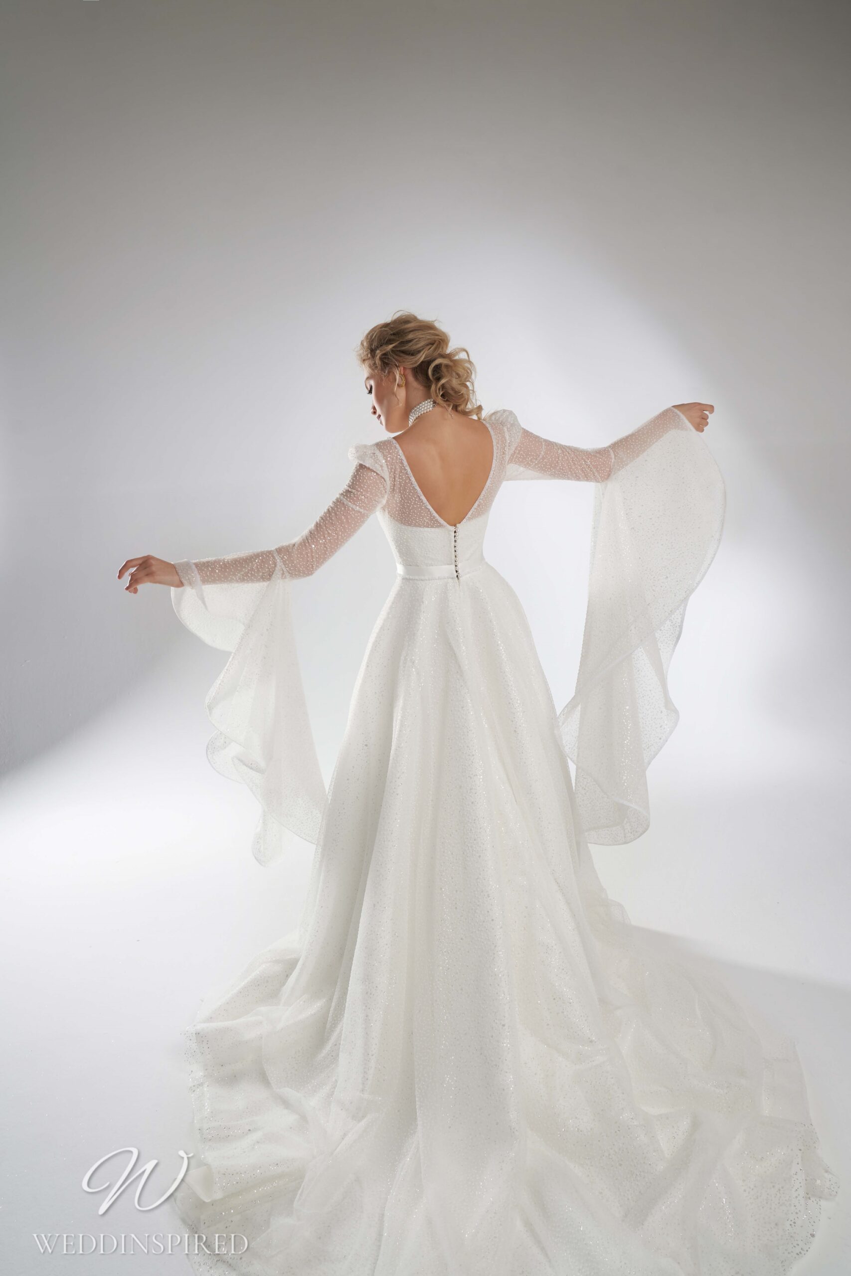 Rara Avis 2022 tulle A-line wedding dress long sleeves