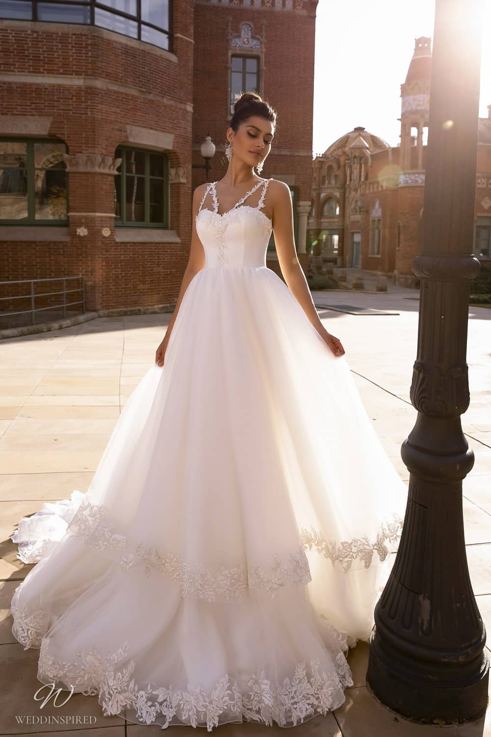 maks mariano wedding dresses tulle princess ball gown layered ruffles
