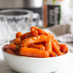Instant Pot glazed carrots in a bowl