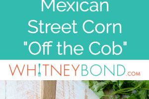 Deconstructed Mexican Street Corn combines grilled corn "off the cob", cilantro, sour cream, lime juice & parmesan cheese for an amazingly flavorful side dish recipe!