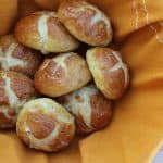 pretzel bread, pretzel buns, pretzel rolls, basket, bread, homemade pretzels, homemade pretzel buns