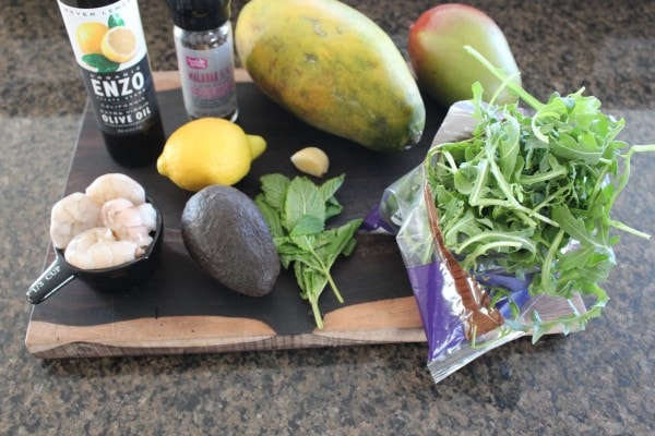 Shrimp Mango Arugula Salad Ingredients