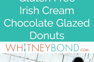 These Irish Cream Chocolate Glazed Donuts are a sweet and delicious breakfast treat, perfect for St Patricks Day and gluten free!
