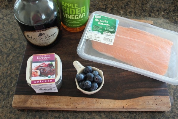 Blueberry BBQ Grilled Salmon Ingredients