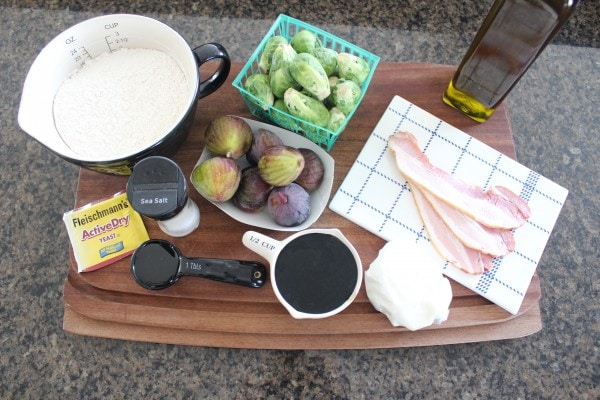 Honey Fig Bacon Brussel Sprouts Pizza Ingredients