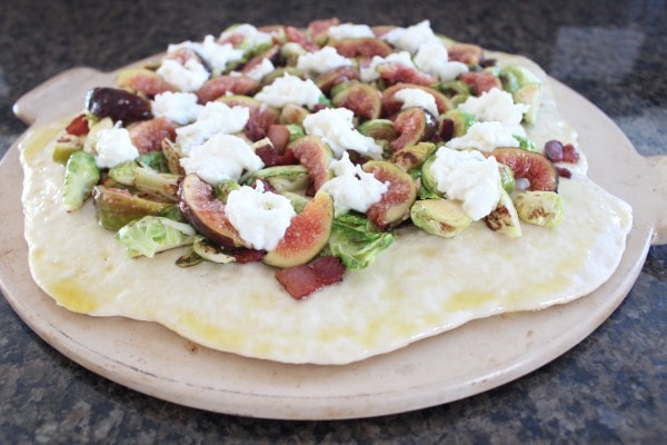 Honey Fig Bacon Brussel Sprouts Pizza Recipe