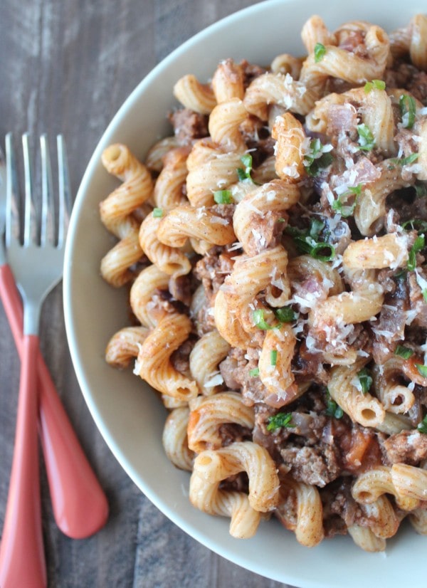 Mediterranean Spiced Beef and Macaroni