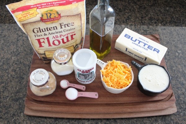 Garlic Cheddar Gluten Free Biscuits Ingredients