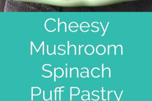 This vegetarian puff pastry recipe is filled with sautéed mushrooms, spinach, and cheddar cheese. Perfect as an appetizer or meatless Monday dinner.