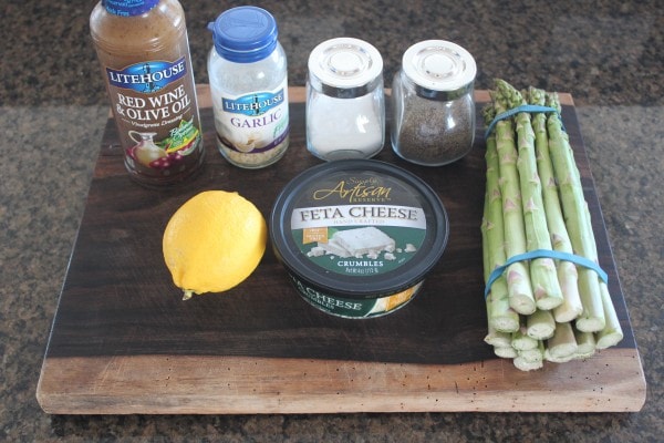 Garlic Lemon Grilled Asparagus Ingredients