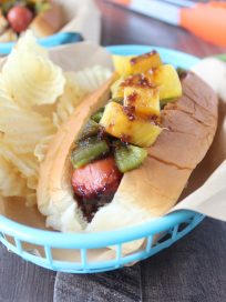 Grilled Pineapple Teriyaki Hot Dog Recipe