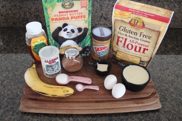 Crispy Peanut Butter Banana Gluten Free Waffles Ingredients