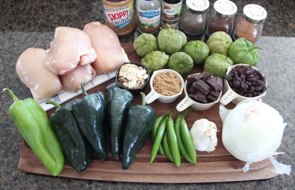 Slow Cooker Chicken Mole Ingredients