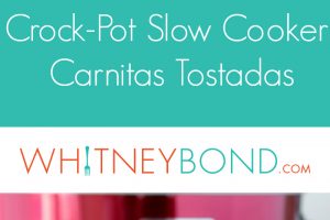 Slow Cooker Carnitas Tostadas