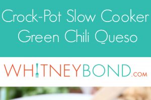 Slow Cooker Green Chili Queso Dip Recipe