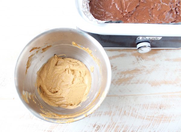 Pumpkin Cheesecake Swirled Crock Pot Brownies Recipe