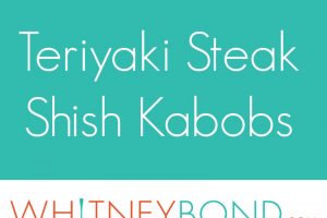 Teriyaki Steak Shish Kabob Recipe