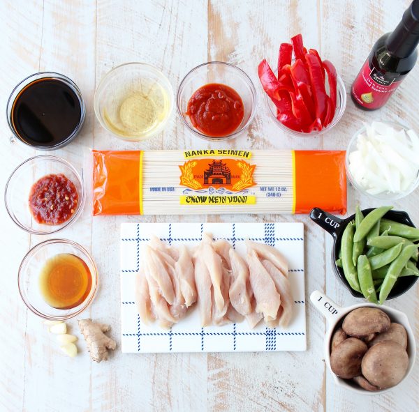 Easy Chicken Lo Mein Recipe Ingredients
