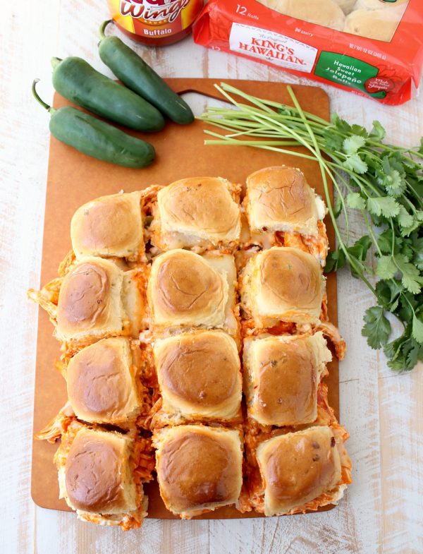 Turn delicious Buffalo Chicken Dip into tasty sliders with a kick in this recipe for Jalapeño Buffalo Chicken Dip Sliders!