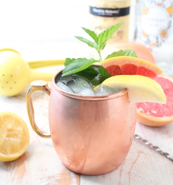 This delicious twist on a gin mule combines tart grapefruit juice with sweet sparkling wine for a refreshing cocktail that's also so easy to make!