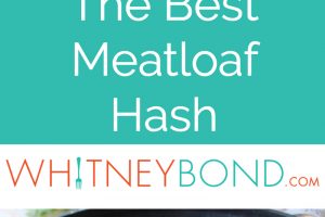 Leftover Bacon Wrapped Meatloaf is transformed into one seriously delicious one pot breakfast in this Meatloaf Hash Recipe with potatoes, onions & eggs!