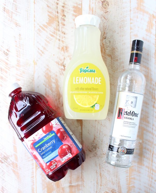 Spiked Cranberry Lemonade is an easy 3 ingredient cocktail that's perfect for sipping on anytime of the year, it's light, refreshing and flavorful!