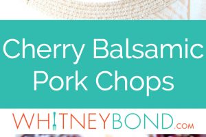 Tender, juicy, flavorful pork chops are roasted in the oven, or cooked in a sous vide, then finished off with a simple and delicious cherry balsamic sauce!