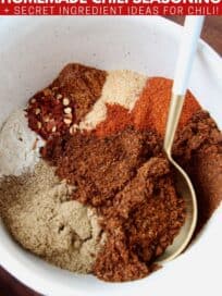 spices in bowl with spoon