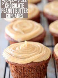 chocolate cupcakes with peanut butter frosting