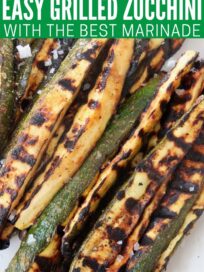 grilled zucchini spears