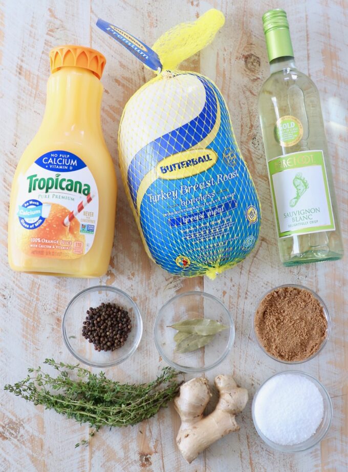 ingredients for turkey brine
