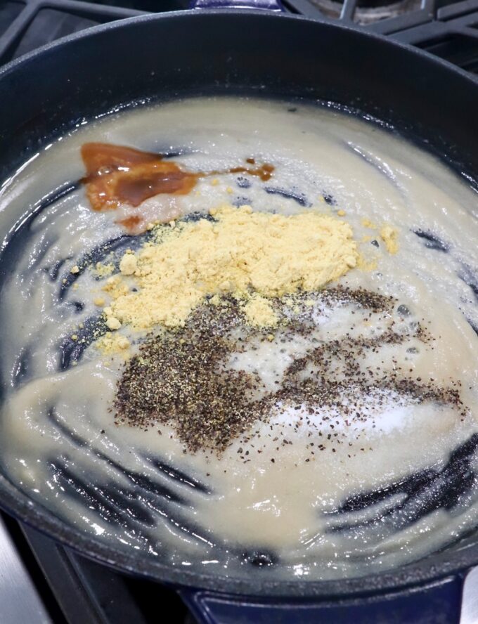 roux in pan with spices