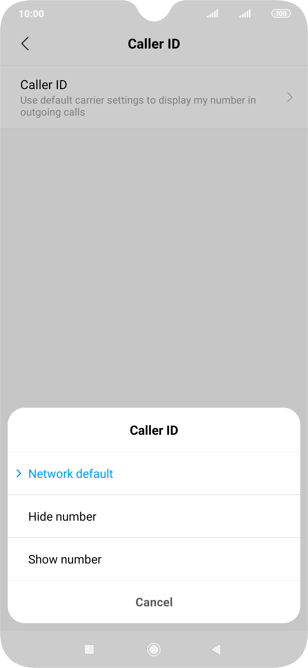 Xiaomi Mi 9 Turn Your Own Caller Identification On Or Off Vodafone Uk