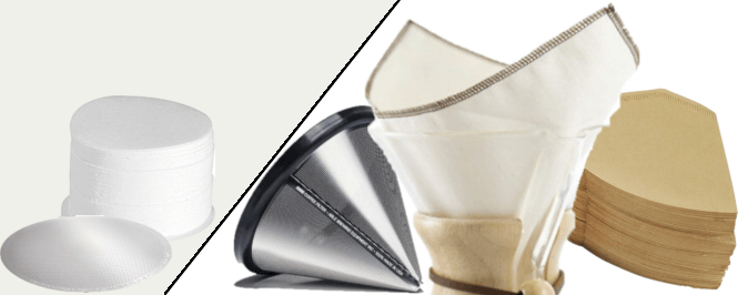 AeroPress and pour-over coffee filters