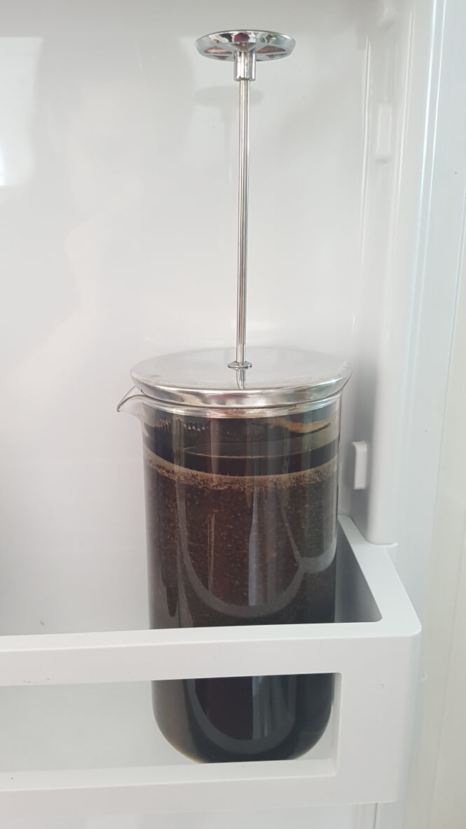 Make cold brew in a French press: Step 5