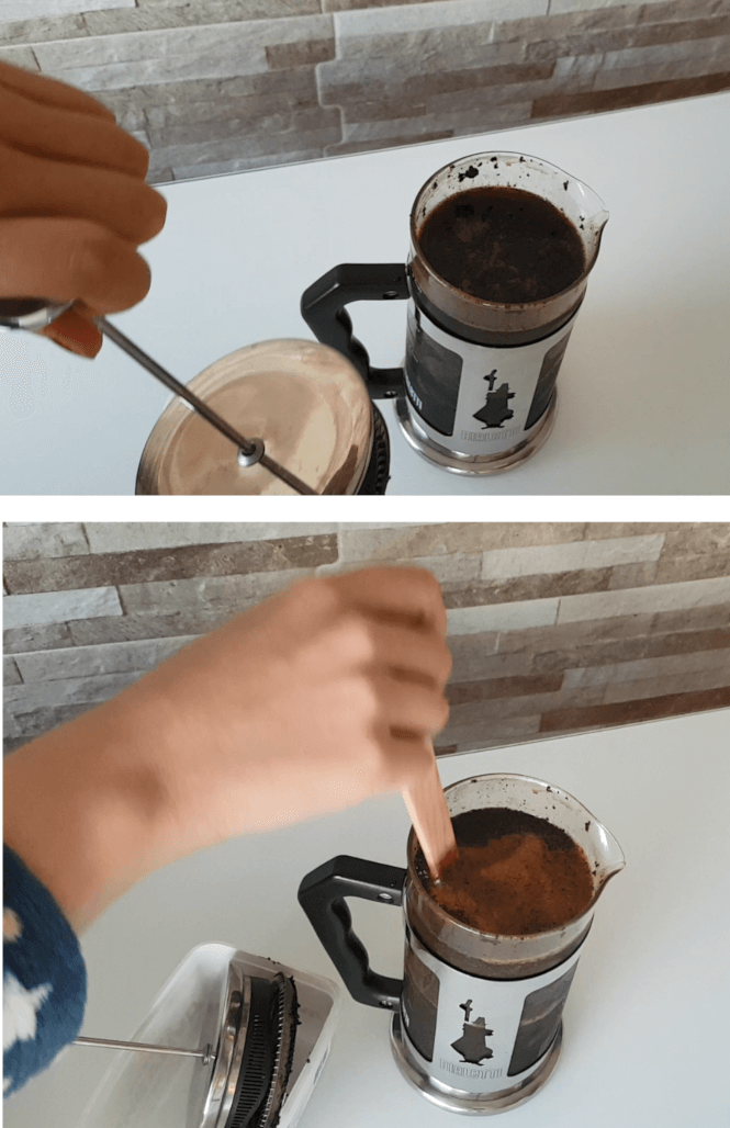 Make cold brew in a French press: Step 7