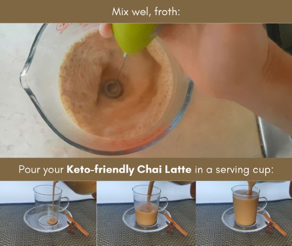 How to make a keto chai latte - step 4
