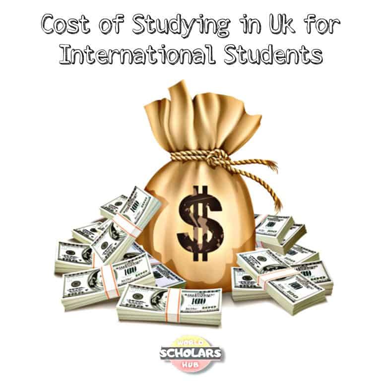 Cost d'estudiar al Regne Unit per a estudiants internacionals